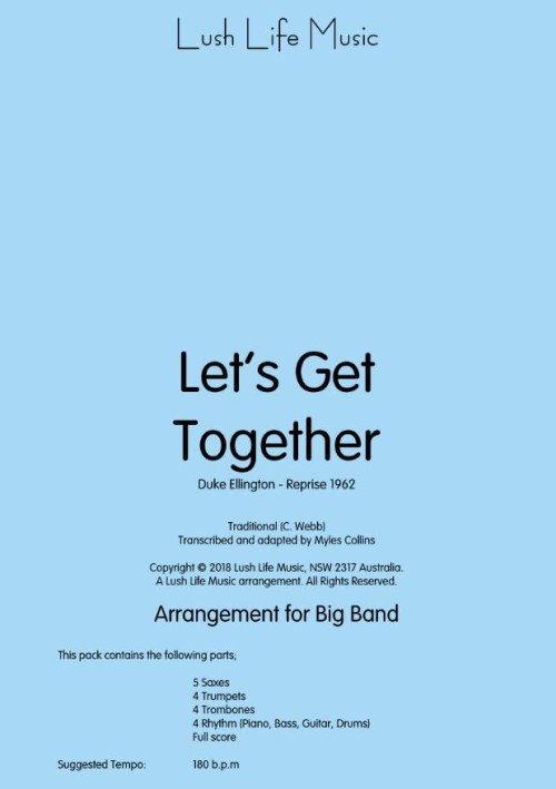 Let's Get Together (Jazz Ensemble - Score and Parts)